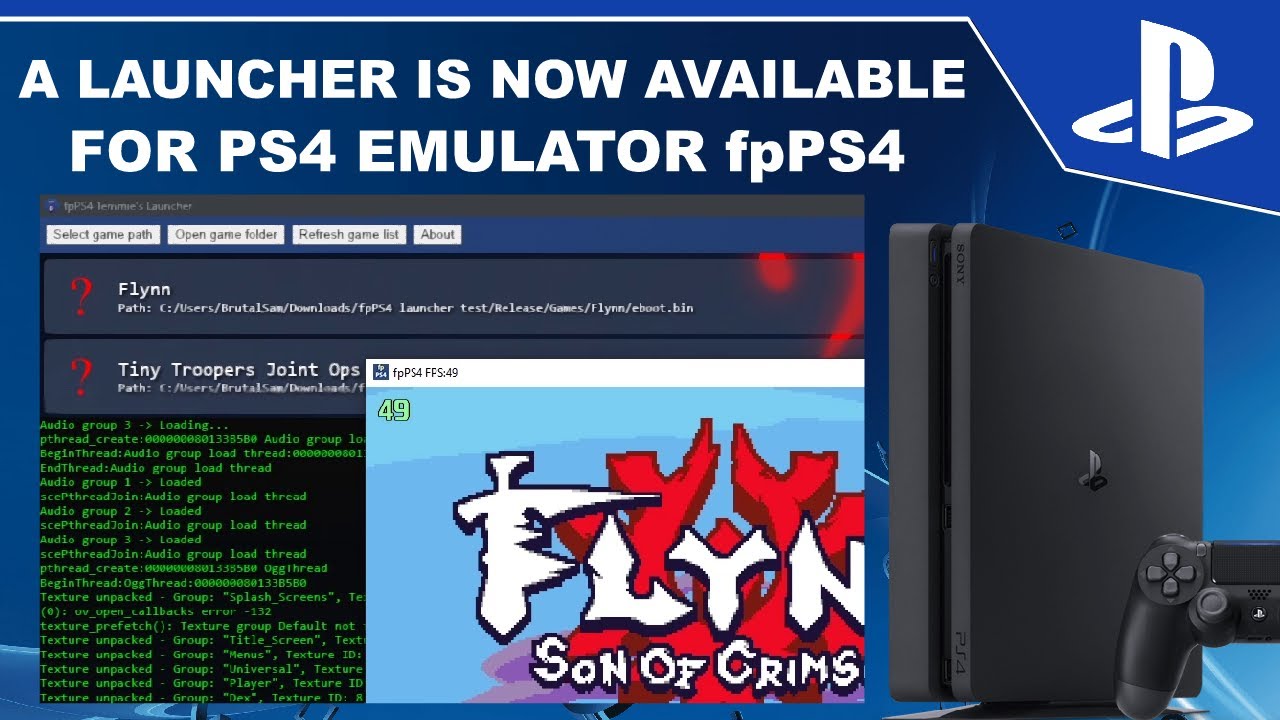 PS4 Emulator fpPS4 Launcher | Games Much Easier - YouTube