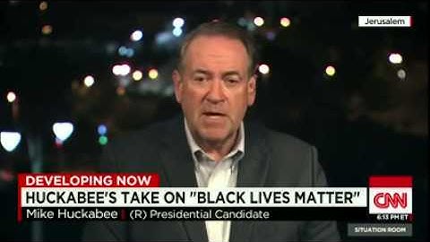 CNN News August 19 2015 Huckabee  Racism a 