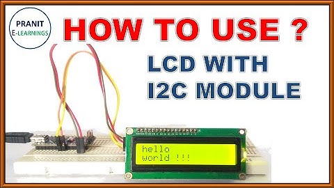 How to use LCD with I2C module ?🤔🤖