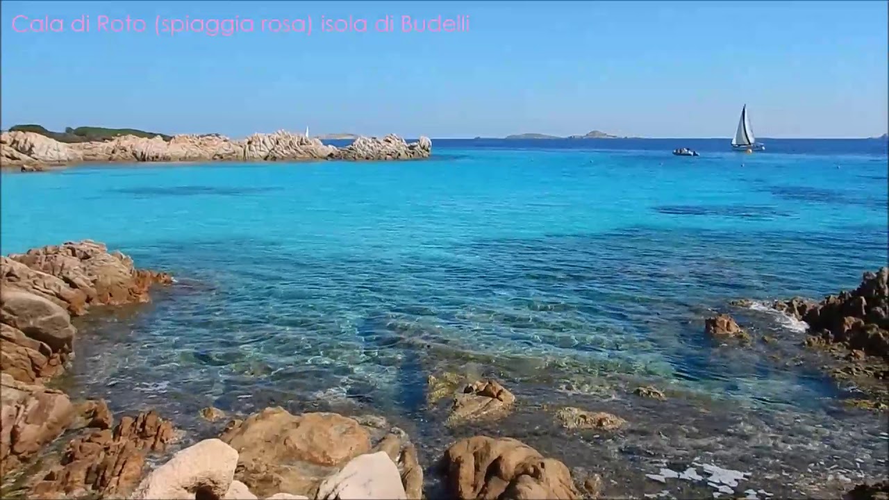 Cala Di Roto Spiaggia Rosa Isola Di Budelli Riprese Video Tgamboni