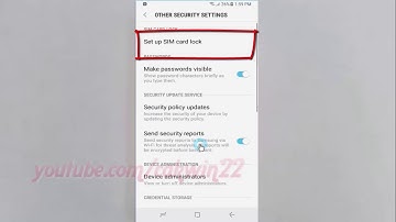 Android Nougat : How to Enable or Disable Lock SIM card in Samsung Galaxy S8 or S8+