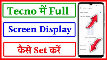 How To Set Full Screen Display In Tecno Spark 7,7T,7P | Full Screen Mode Kaise Kare | Full Screen