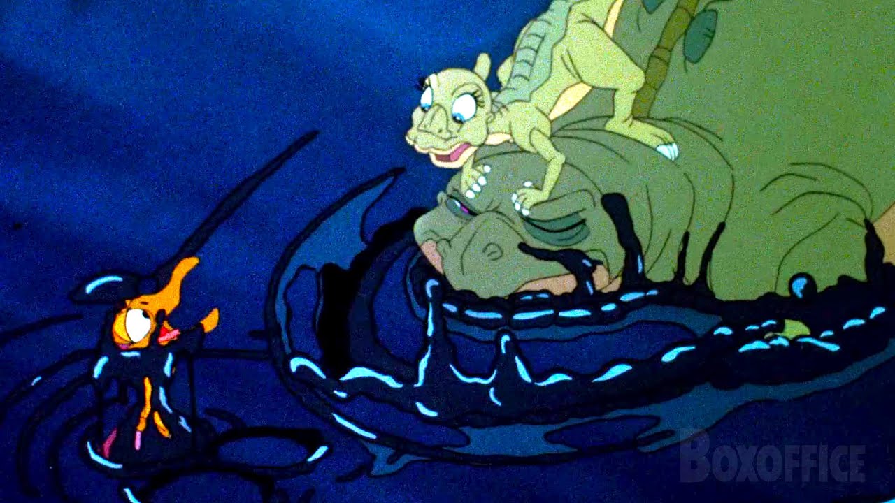 The Tiny Dinosaurs rescue their Friend from a Tar Pit | The Land Before Time | CLIP