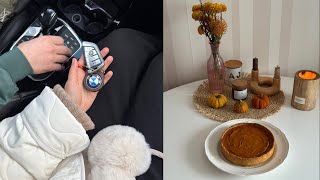 Vlog: купили новый автомобиль!!🍾🛞готовим тыквенный пирог на День Благодарения🦃🥧