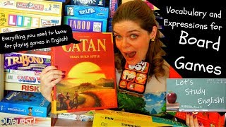 Board Game Vocabulary: Board Game and Card Game Expressions in English! /  英語のボードゲームとカードゲームの表現！