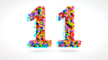 Learn Number 11 on 3d Color Balls | Sparta Anaglyph Slide Effects (sponsored by preview2effects)