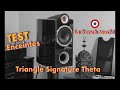 Capture de la vidéo Test Enceintes Hi-Fi : Triangle Signature Theta...french Touch Pour Biblio "Haute-Couture"!