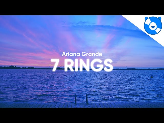 Ariana Grande - 7 rings (Clean - Lyrics) class=