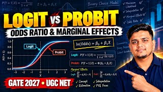 Logit vs Probit Model in Econometrics | Odds Ratio & Marginal Effects | GATE & UGC NET Economics