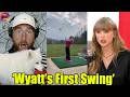 Uncle Trav OBSESSING with Jason's daughter Wyatt Kelce's First Time Playing Golf