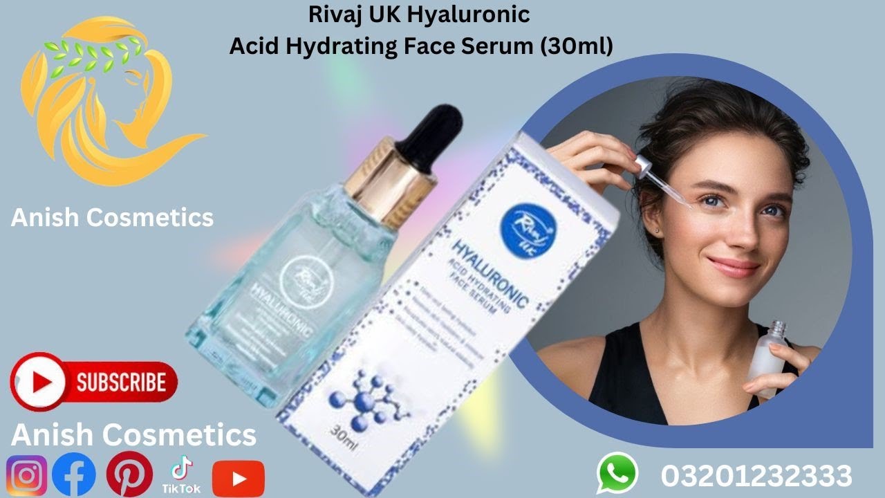 Rivaj UK Hyaluronic Acid Hydrating Face Serum (30ml) l ANISH COSMETICS
