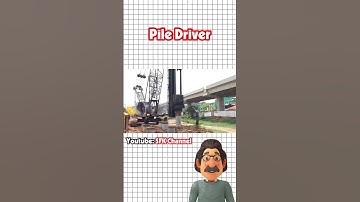 Pile Driver Working | Máy Xúc Đóng Cọc Làm Việc | Excavator Synthesis #shorts