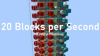 Fastest Piston Elevator in Minecraft (20 Blocks/Second) screenshot 4