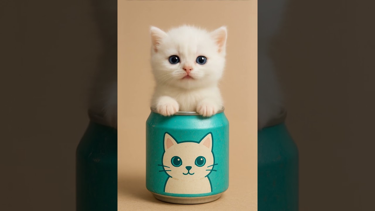 缶入り猫ちゃんの歌part8 #cat #ai #歌う猫 - YouTube