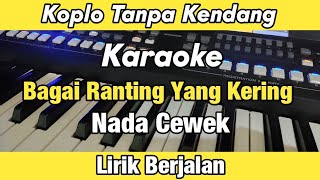 Bagai Ranting Yang Kering Koplo Tanpa Kendang Karaoke | Yamaha PSR SX600