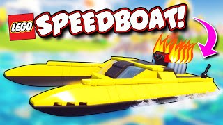 I Built a V8 SPEED BOAT to DESTROY The COMPETITION! (Lego 2K Drive)