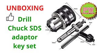 #Unboxing #drill chuck #adapter unboxing Xtreme Power Drill Chuck size SDS adaptor key set