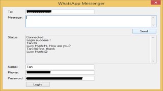 C# Application - How to make a WhatsApp Messenger | FoxLearn screenshot 2
