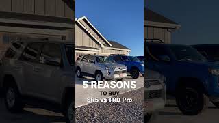 5 REASONS to BUY the Toyota 4Runner SR5 over the TRD Pro