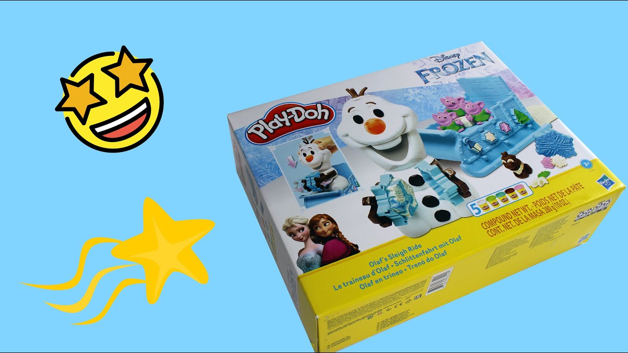 Olaf's Play-Doh Disney Frozen Sleigh Ride Play-set | UNBOXED!!!!
