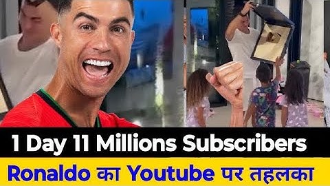 Cristiano Ronaldo launches YouTube channel, breaks record||