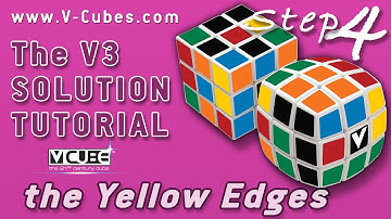 How to Solve the V-Cube 3 - Official Tutorial Step 4 | Orienting The Yellow Edges