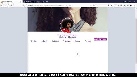 Social Website from scratch - Part 96 - Adding settings | OOP PHP with MYSQL Database