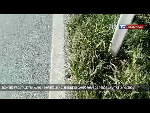 SCONTRO FRONTALE TRA AUTO A MORTEGLIANO, 85ENNE DI CAMPOFORMIDO PERDE LA VITA | 12/10/2024