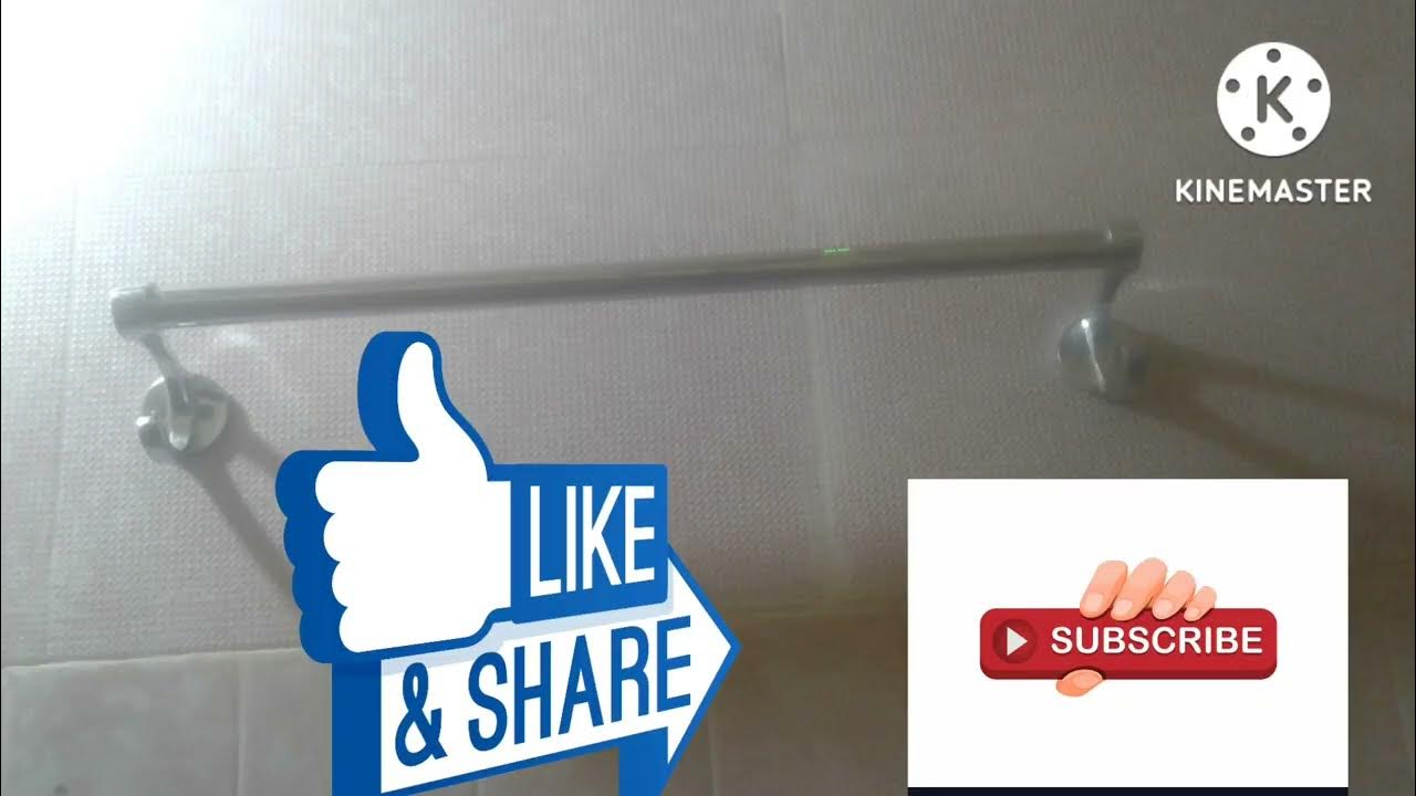 Towel Bar Installation/How To Install Towel Bar On Bathroom...(Bengali)🙂🙂🙂 YouTube