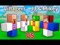 JJ and Mikey vs Villagers: TRANSFORMERS GOLEM BATTLE in Minecraft - Maizen