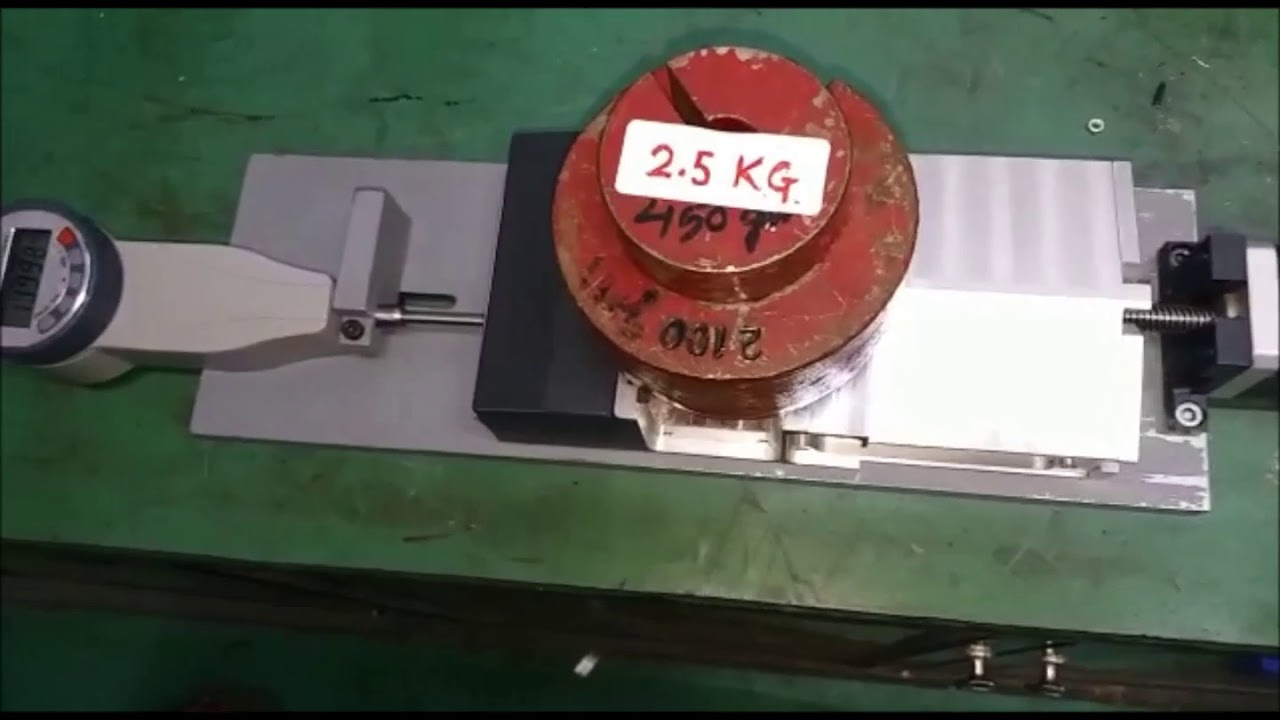LINEAR ACTUATOR STEPPER MOTOR-ACCURACY AND LOAD TEST - YouTube