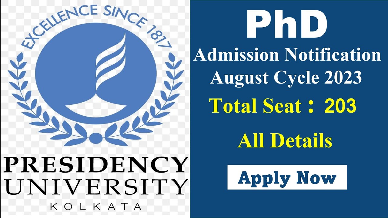 presidency university phd admission 2023