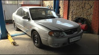 картинка: Замена всех пыльников приводов и втулок переднего стабилизатора на Kia Shuma 1,6  Киа Шума 2003