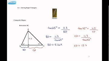3.3 Solving Right Triangles (Master - Pre-Calculus 10)