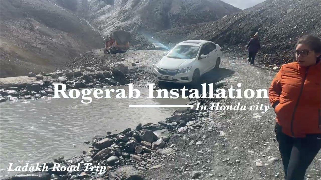 Rogerab Suspension Buffers installation in Honda City Ladakh Road
