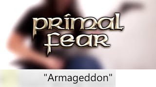 Primal Fear - Armageddon Guitar Cover (Tabs on Screen)