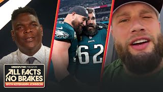 Famous Lane Johnson on Jason Kelce's retirement and how it will impact the Eagles | All Facts No Brakes Net Worth
