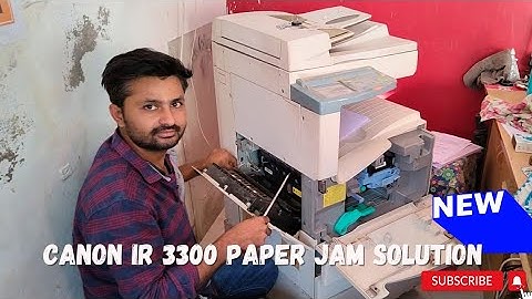 canon ir3300 paper jam in fixing | paper jam problem | how to solve paper jam