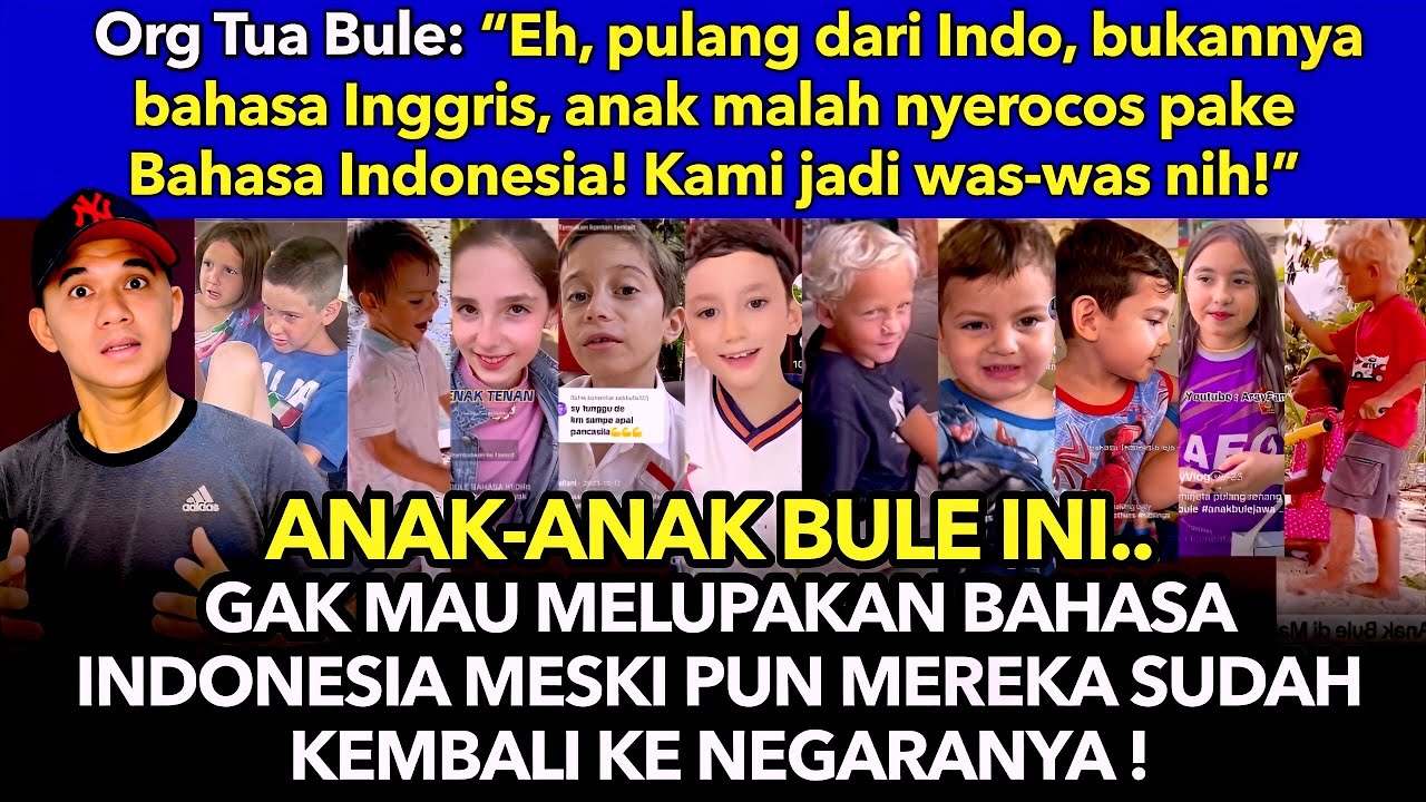 Anak2 Bule Ini Gak Mau Melupakan Bahasa Indonesia ! Meski pun Mereka Sudah Kembali Ke Negaranya !