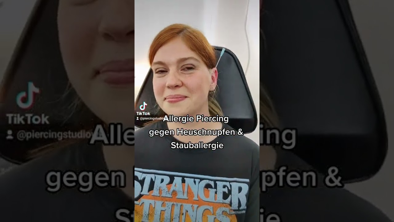 Allergie 💉 Piercing Gegen Heuschnupfen &Amp; Stauballergie 🤯 #Piercingstudiowermelskirchen