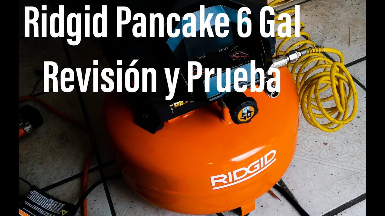 Unboxing, Reseña y Prueba rapida de Compresor de Aire Ridgid de 6