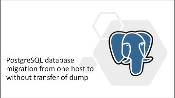 PostgreSQL : Migrate PostgreSQL without dump transfer from source to target host .