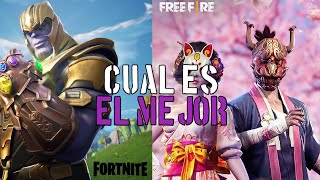 Free Fire Vs Fornite Batalla Comparativa