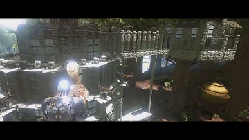 Ark: Advanced Tree Platform Building - Castle Tree house part 2 - Ark Survival Evolved (Gameplay)