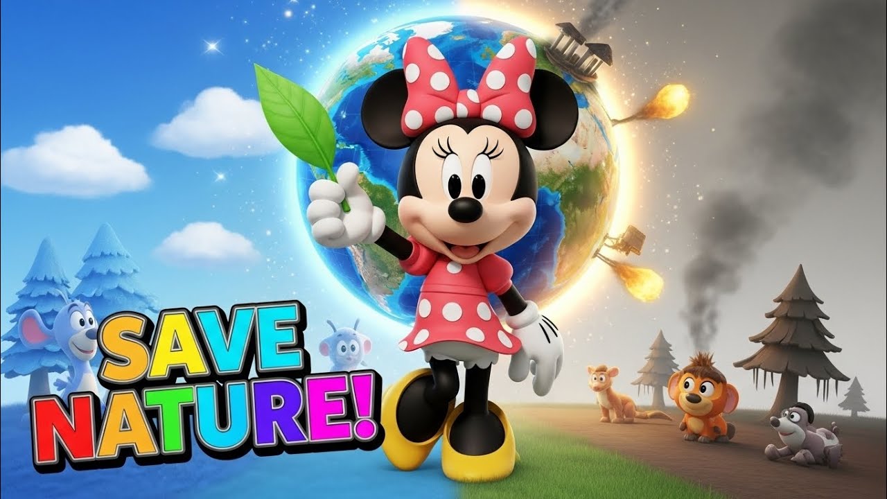 ⁣Minnie Saves Nature 🌱 | Environmental Story for Kids | 3D Cartoon
