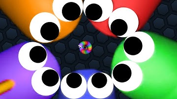 Slither.io 1 Tiny Hacker Snake Trolls Pro Giant Snakes Epic Slitherio Gameplay