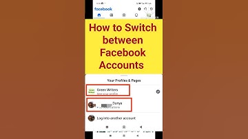 how to switch between Facebook accounts | how to switch between Facebook page and profile #facebook