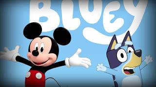 Mickey Just Met Bluey