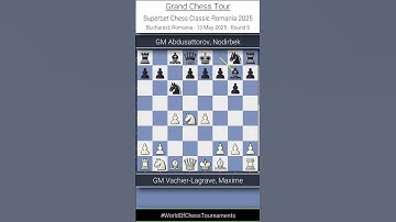 GM Maxime Vachier-Lagrave vs GM Nodirbek A. | GCT Superbet Chess Classic Romania 2025 | Round 6