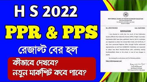 HS 2022 ppr pps result/PPR PPS result update HS 2022/ ppr pps result online HS 2022/ review result